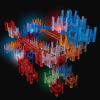 MindWare Q-BA-Maze 2.0 Lights Deluxe Set – Light-Up Marble Run Building Toy for Kids, 82 Pieces with Motion-Activated Cubes, Ages 8 and Up