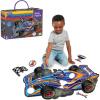 Peaceable Kingdom Giant Floor Puzzles with Uniquely Fun Shaped Pieces for Kids Ages 3+ Gifts for Boys and Girls – Racecar(Racecar)