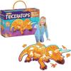 Peaceable Kingdom Giant Floor Puzzles with Uniquely Fun Shaped Pieces for Kids Ages 3+ Gifts for Boys and Girls – Racecar(Triceratops)