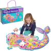 Peaceable Kingdom Giant Floor Puzzles with Uniquely Fun Shaped Pieces for Kids Ages 3+ Gifts for Girls and Boys – Mushroom House(Mermaid)