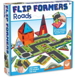 MindWare Flip Formers: Roads – Transform Your Existing Magnetic Building Tiles with These Foil Tile Toppers