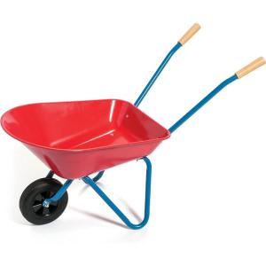 MindWare Oh So Fun! Wheelbarrow Garden Tool for Kids Ages 3 and Up – Red