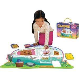 Peaceable Kingdom Giant Floor Puzzles with Uniquely Fun Shaped Pieces for Kids Ages 3+ Gifts for Girls and Boys – Mushroom House(Camper)