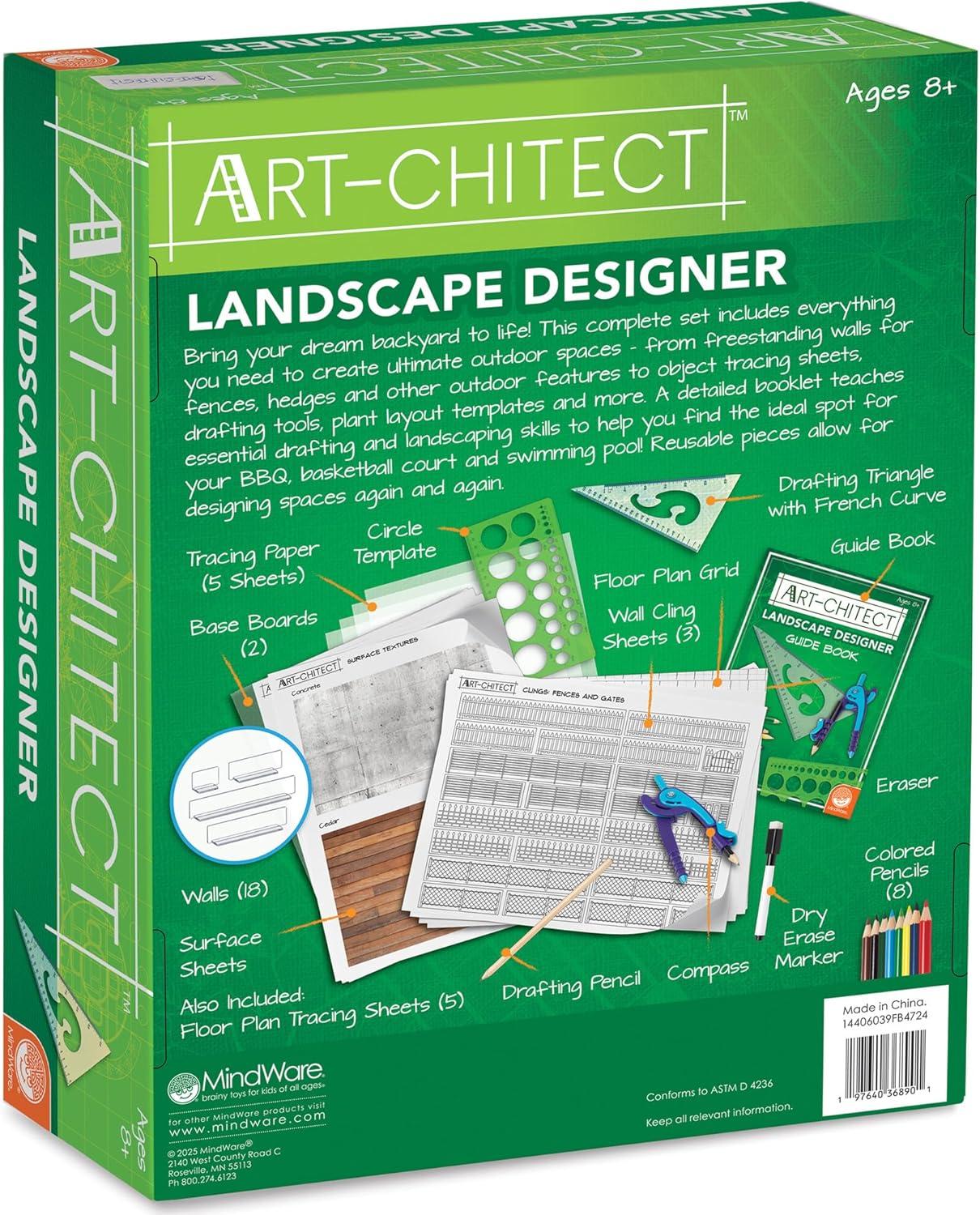 image:imageMindWare Artchitect Landscape Designer for Kids 3D Landscape Design Kit for Kids Ages 8 and Up Learn The Basics of Architecture As You Design Start to Finish