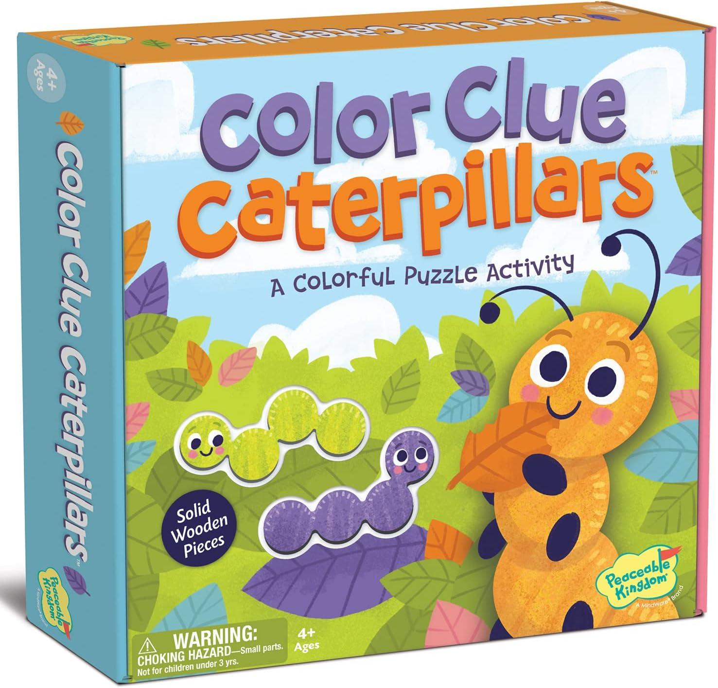 image:imagePeaceable Kingdom Color Clue Caterpillars Magnetic Puzzles for Kids Ages 4 and Up