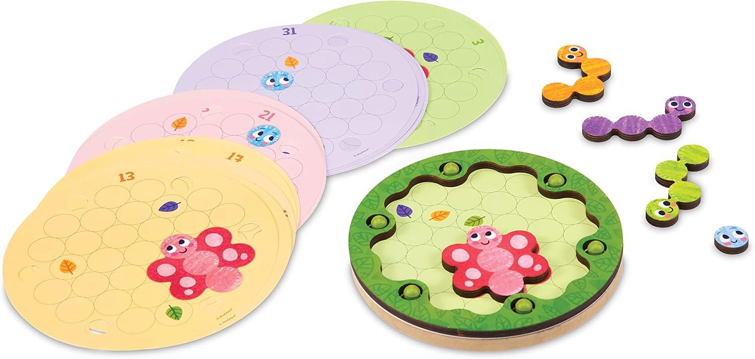 image:imagePeaceable Kingdom Color Clue Caterpillars Magnetic Puzzles for Kids Ages 4 and Up