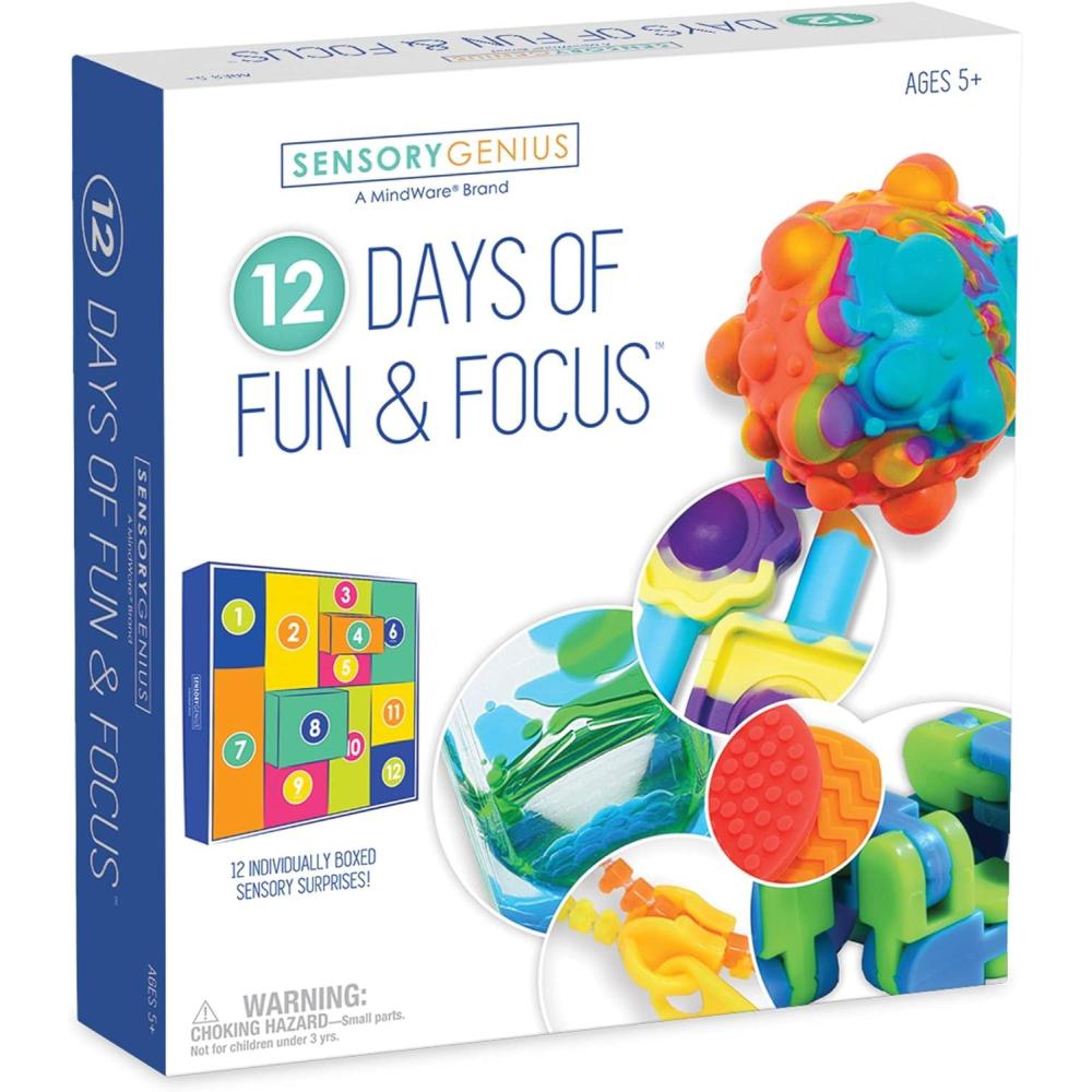 image:imageSensory Genius 12 Days of Fun ampamp Focus Pack  Fun Fidget Advent Calendar 2024 for Kids Teens ampamp Adults Ages 5 and Up