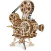 MindWare Gearjits Movie Projector – Wooden 3D Mechanical Model Kit for Adults and Teens, Build Your Own Working Projector