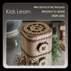 MindWare Gearjits: Treasure Box – 158pc Wooden 3D Building Puzzle for Teens & Adults – DIY Construction Model – Fun for Parents Too! – Great STEAM Gifts for Ages 12+