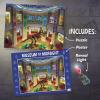 Peaceable Kingdom Museum at Midnight – 100-Pc. Seek & Find Glow Puzzle for Kids Ages 6 & Up – Included Blacklight Reveals Hidden Items – Great for Home or Classrooms