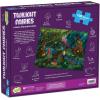 Peaceable Kingdom Twilight Fairies Puzzle – 100-Pc. Seek & Find Glow Puzzle for Kids Ages 6 & Up – Included Blacklight Reveals Hidden Items – Great for Home or Classrooms