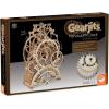 MindWare Gearjits Clock – 3D Wooden Mechanical Model Kit for Teens and Adults, Build Your Own Working Clock witj Moving Gears