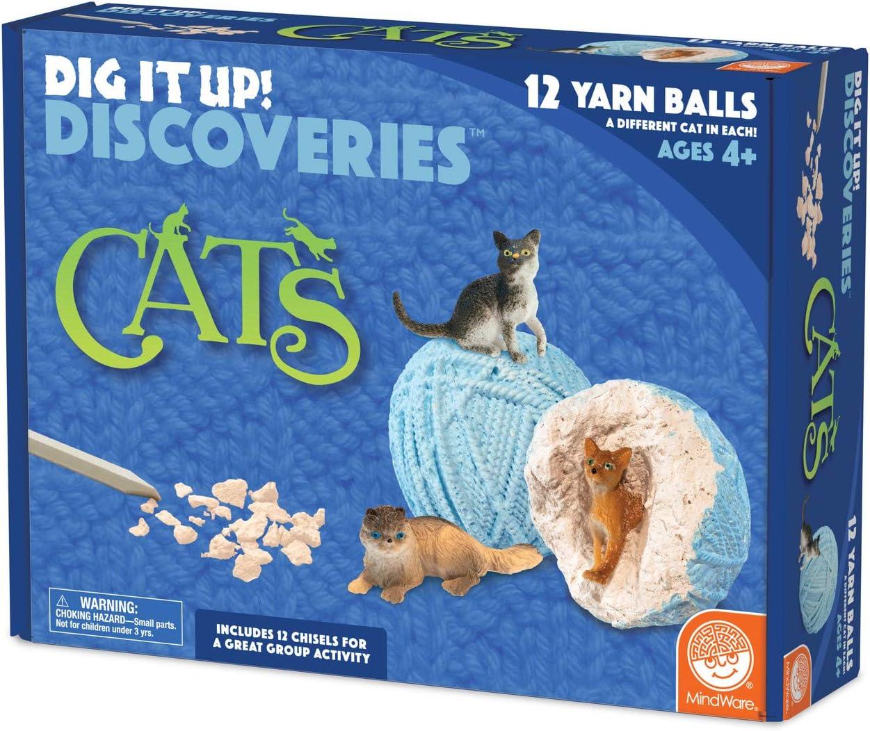 image:imageMindWare Dig It Up Discoveries Cats PartySized 12Pack of Educational Discovery Digs for Kids with Tools amp Fun Facts Learn All About Cats