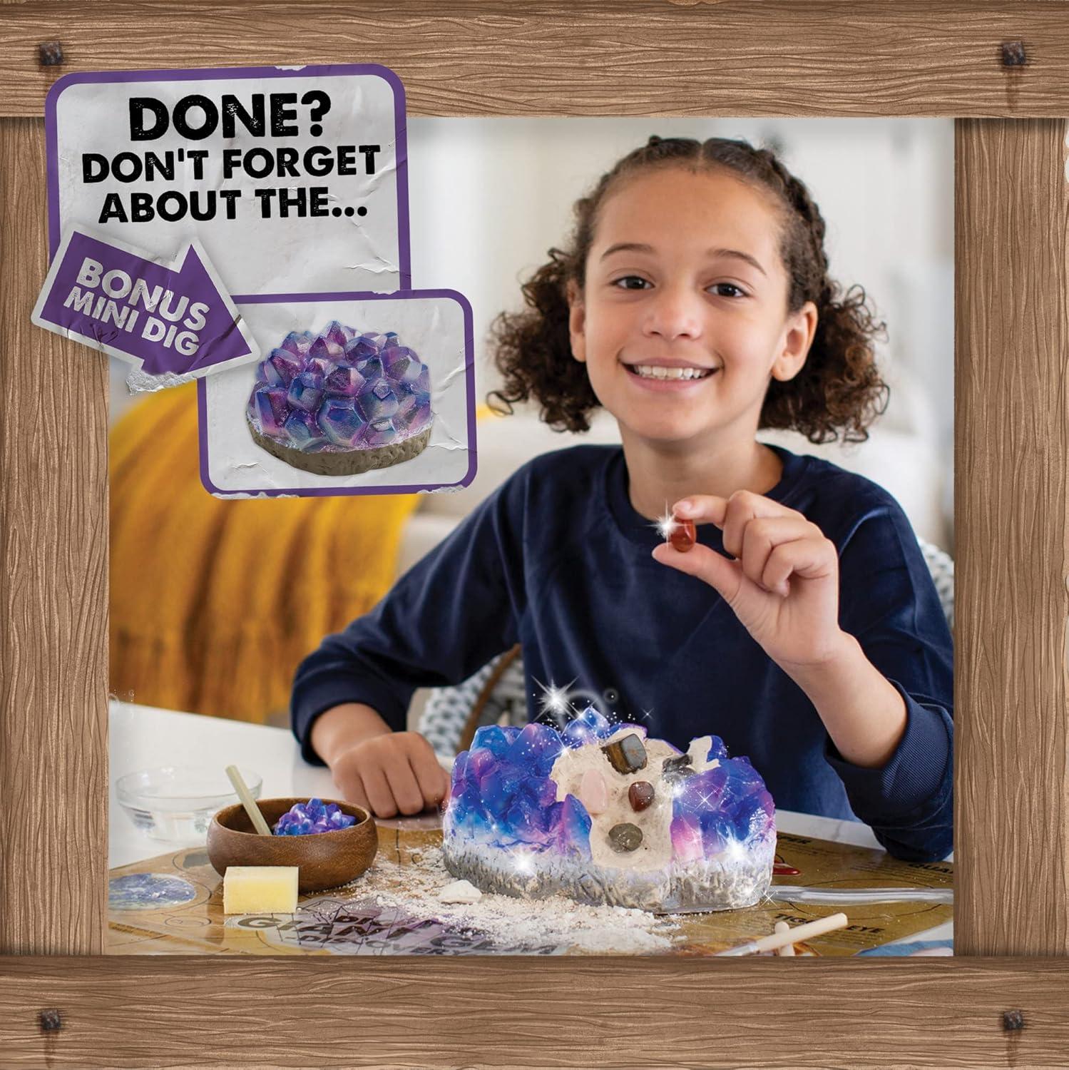 image:imageMindWare Dig It Up Giant Gem Discovery Kit Gemstone Dig Kit Offers Geology for Kids with 12 Real Polished Hidden Gemstones Includes 1 Giant Gem Chiseling Tools Gemstone Poster Ages 4