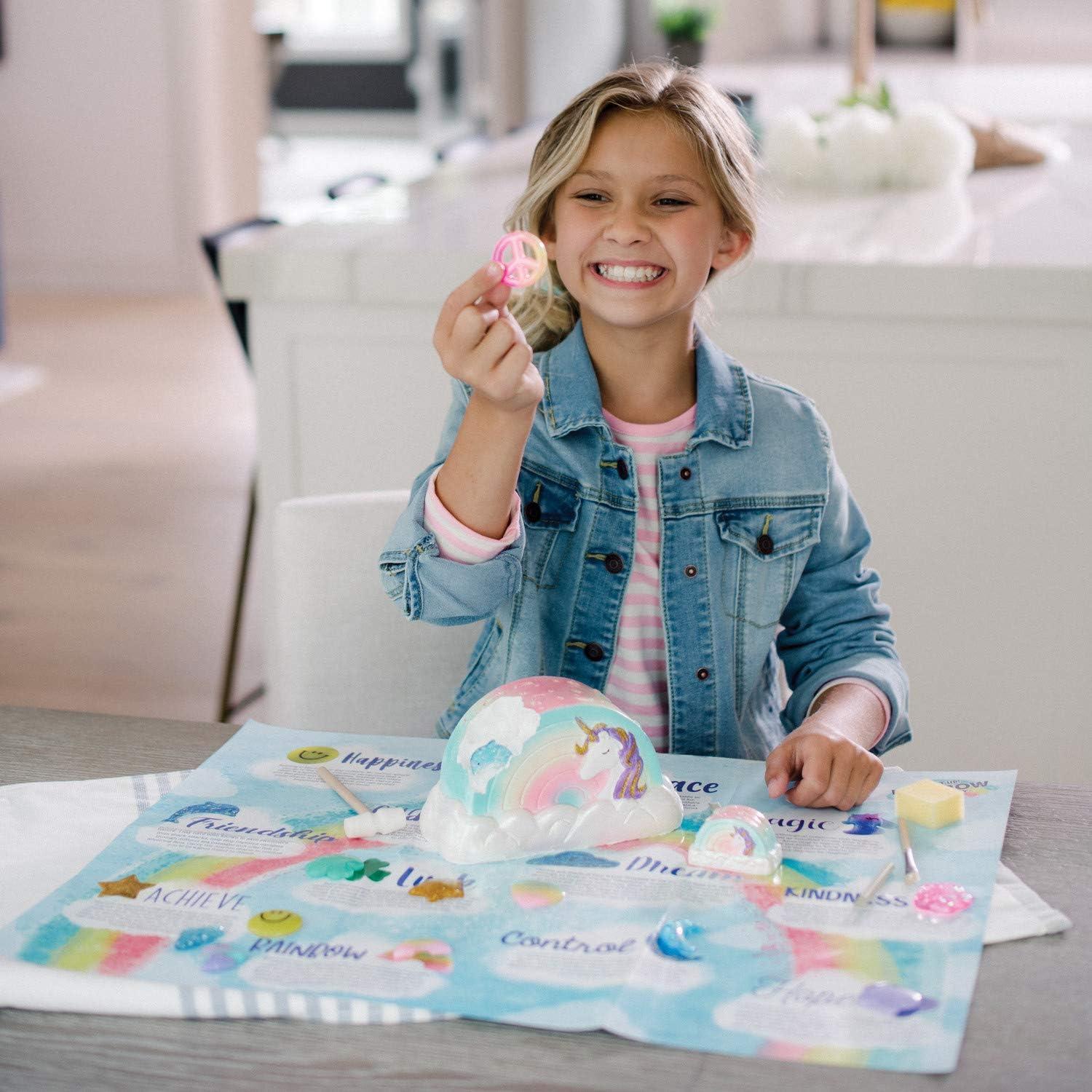image:imageMindWare Dig It Up Rainbow Shaped Discovery for Girls Kit Includes 13 Charms for Find 2 Chiseling Tools Hammer Excavation Brush Sponge Poster and Guidebook Ages 4 and Up