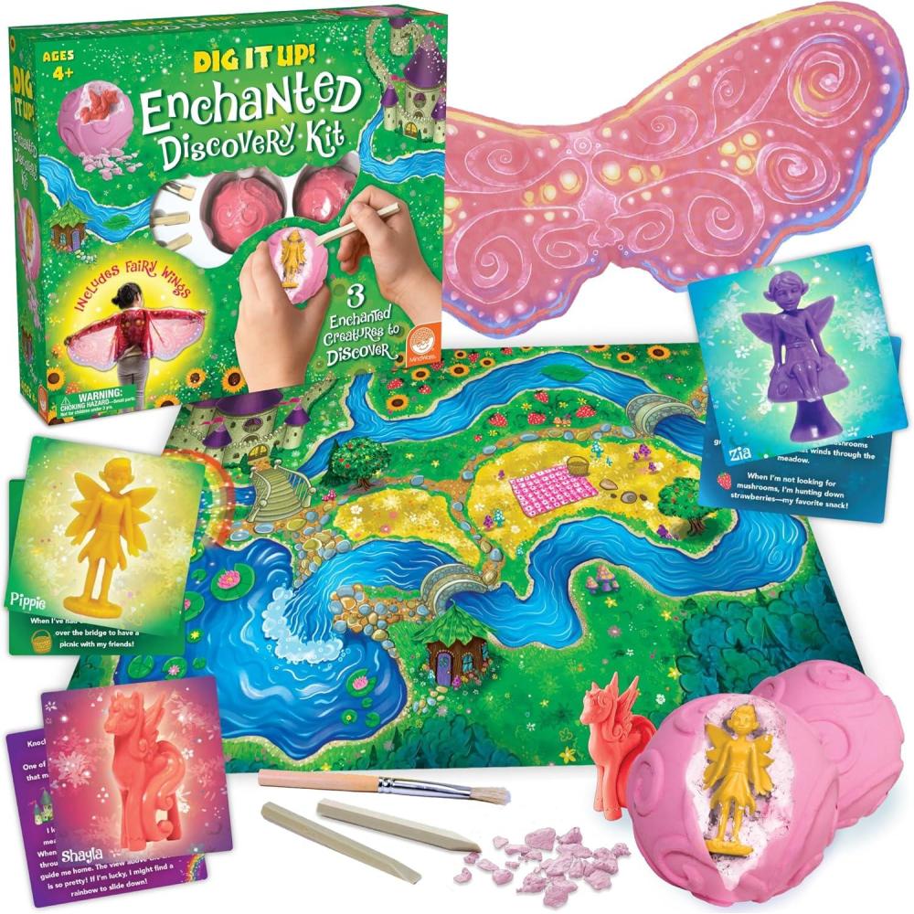 image:imageDig It Up Enchanted Fairy Dig Discovery Kit Includes Fairy Wings 3 Fairy Orbs amp Digging Tools