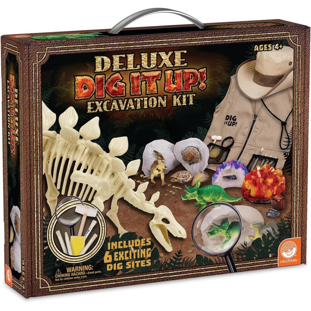 image:imageMindWare Dig It Up Deluxe Dinosaur Excavation Kit Ages 4 Dino Dig Kit Includes Excavation Tools to Dig Out 8 Treasures
