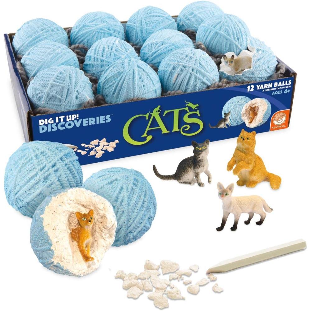 image:imageMindWare Dig It Up Discoveries Cats PartySized 12Pack of Educational Discovery Digs for Kids with Tools amp Fun Facts Learn All About Cats