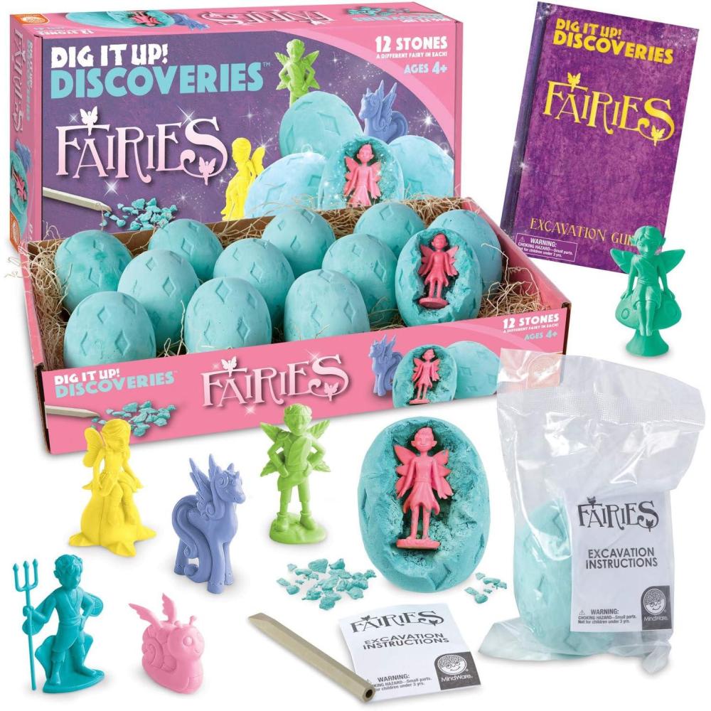 image:imageMindWare Dig It Up Discoveries Fairies Dig Kit 12 Surprise Eggs and 12 Fairies Toys for Girls amp Boys Great for Birthday Party Kids Activities Ages 4 and Up