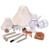 MindWare Dig It Up! Bubbling Ice Age Discovery: Glacial Volcano Fossil Discovery Dig Kit – Make The Volcano Erupt and Then Excavate 7 Artifacts – Educational Activity for Kids & Teens – Ages 8 & Up