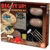 MindWare Dig It Up! Dinosaur Excavation Kit – Discovery Gift kit for Kids – Learn About Dinosaurs! – 3 Large Dino Digs with Explorer Vest, 5 Realistic Tools, Clean-up mat & Educational Fun-fact Cards