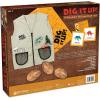 MindWare Dig It Up! Dinosaur Excavation Kit – Discovery Gift kit for Kids – Learn About Dinosaurs! – 3 Large Dino Digs with Explorer Vest, 5 Realistic Tools, Clean-up mat & Educational Fun-fact Cards