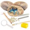 MindWare Dig It Up! Dinosaur Excavation Kit – Discovery Gift kit for Kids – Learn About Dinosaurs! – 3 Large Dino Digs with Explorer Vest, 5 Realistic Tools, Clean-up mat & Educational Fun-fact Cards