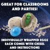 MindWare Dig It Up! Discoveries Space Kit for Kids – Dig Toys with 12 Clay Asteroids, 12 Kids Space Toys, 12 Chiseling Tools and Instructions – Ages 4 and Up