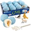 MindWare Dig It Up Discoveries: Cats – Party-Sized 12-Pack of Educational Discovery Digs for Kids with Tools & Fun Facts – Learn All About Cats!
