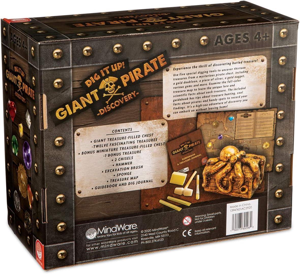 image:imageMindWare Dig It Up Discoveries Pirate Giant Discovery Project for Kids Dig up 13 Inspiring Charms Includes a Bonus dig 2 chisels and 1 Poster Filled with Pirate Facts and lore