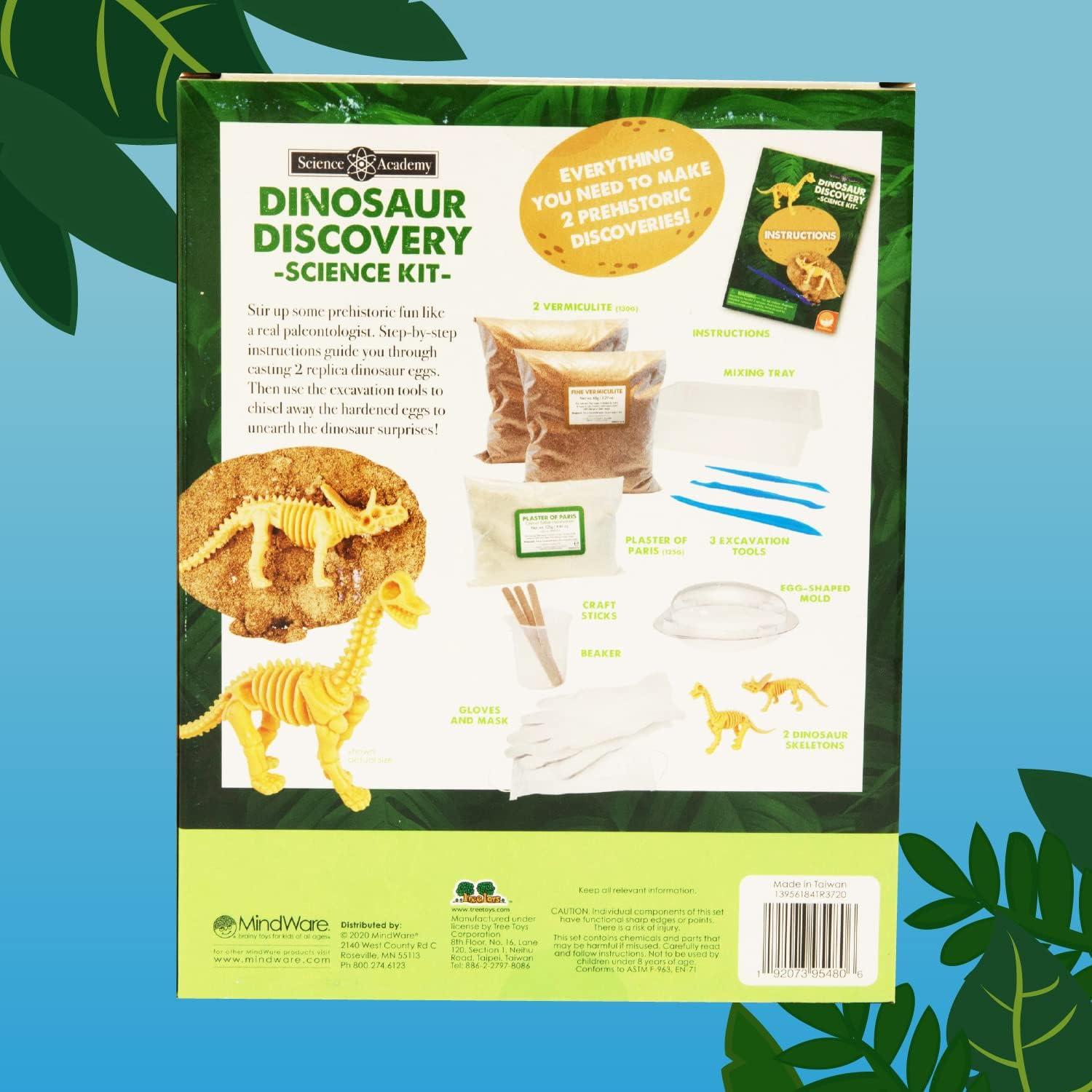 image:imageMindWare Dino Egg Dig Kit Make 2 Giant Dino Eggs Then Excavate The Dinosaur Includes Science Experiment