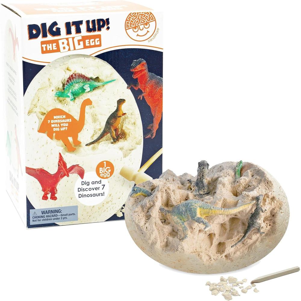 image:imageDIG IT UP The Big Egg Dinosaur Excavation Kit Seven Different Dinosaurs Included STEM Kids Games
