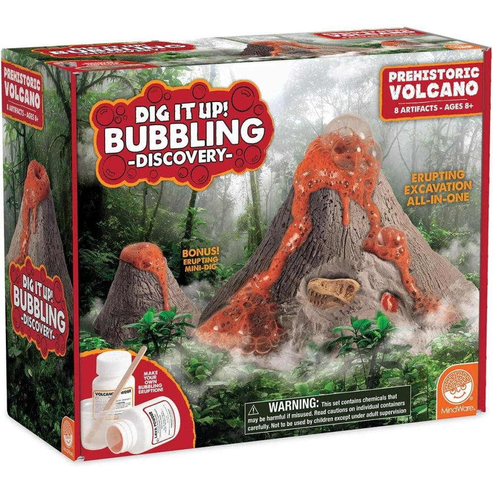 image:imageMindWare Dig It Up Bubbling Discovery Prehistoric Volcano Fossil Dig Kit Make The Volcano Erupt and Then Excavate 7 Artifacts Educational Activity for Kids amp Teens Ages 8 amp Up