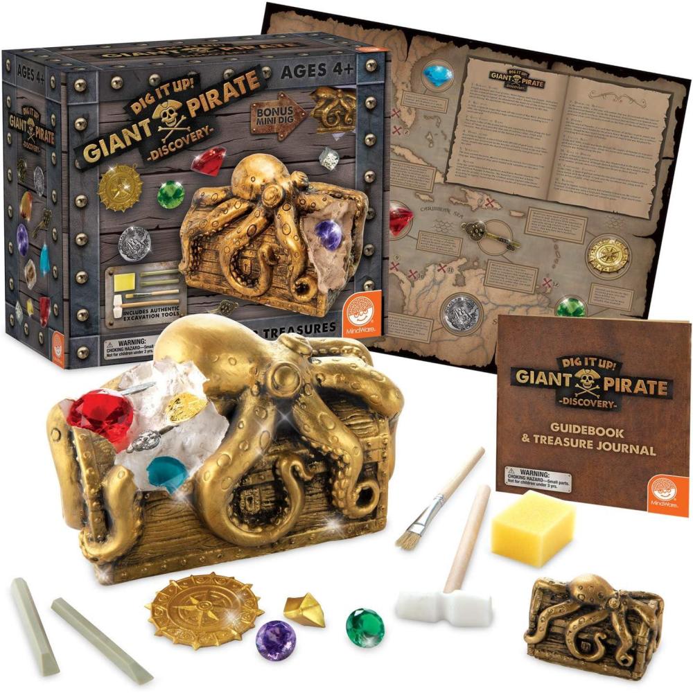 image:imageMindWare Dig It Up Discoveries Pirate Giant Discovery Project for Kids Dig up 13 Inspiring Charms Includes a Bonus dig 2 chisels and 1 Poster Filled with Pirate Facts and lore