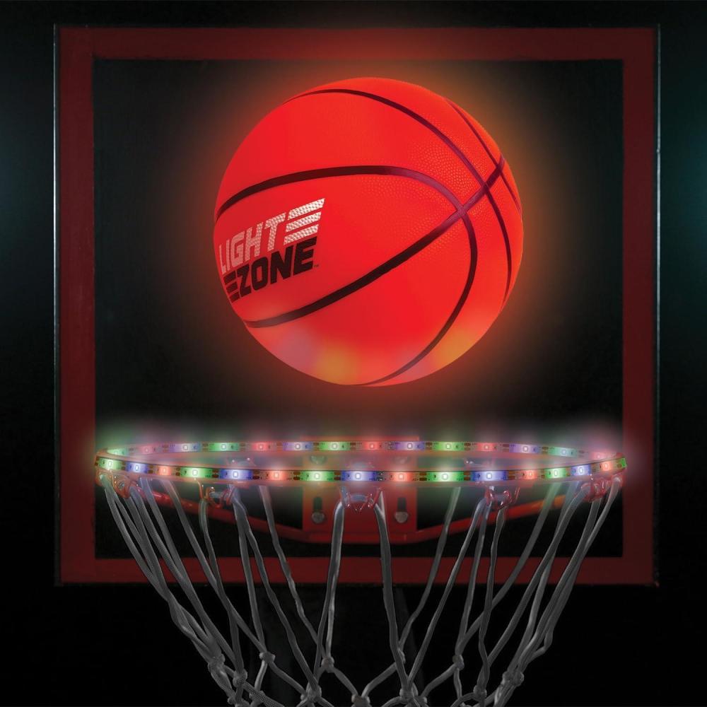 image:imageMindWare Glow Basketball Court Set with Bonus SolarPowered Hoop Lights Ages 5 and Up