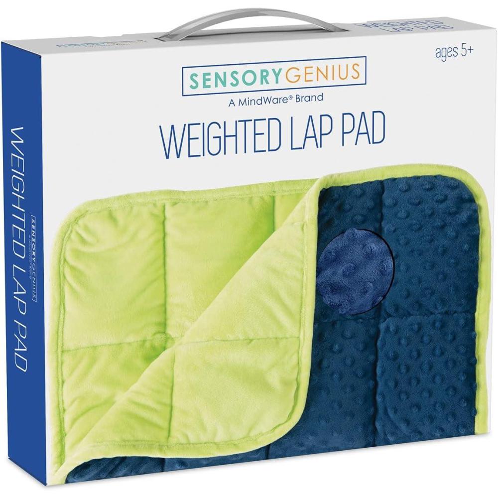 image:imageMindWare Sensory Genius Weighted Lap Pad 24 x 19 12 5 pounds Ideal for Kids amp Adults Sensory Pad for Kids Great for Classroom Work or Home Ages 5 amp Up