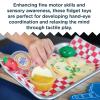 Foodie Fidget Fan Foods – Nacho Tray Sensory Toy Set with Flexible Chips, Nacho Cheese Slime & Tactile Toppings – Calming Fidget Play for Kids Ages 5+