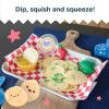 Foodie Fidget Fan Foods – Nacho Tray Sensory Toy Set with Flexible Chips, Nacho Cheese Slime & Tactile Toppings – Calming Fidget Play for Kids Ages 5+
