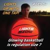 MindWare Glow Basketball Court Set with Bonus Solar-Powered Hoop Lights – Ages 5 and Up