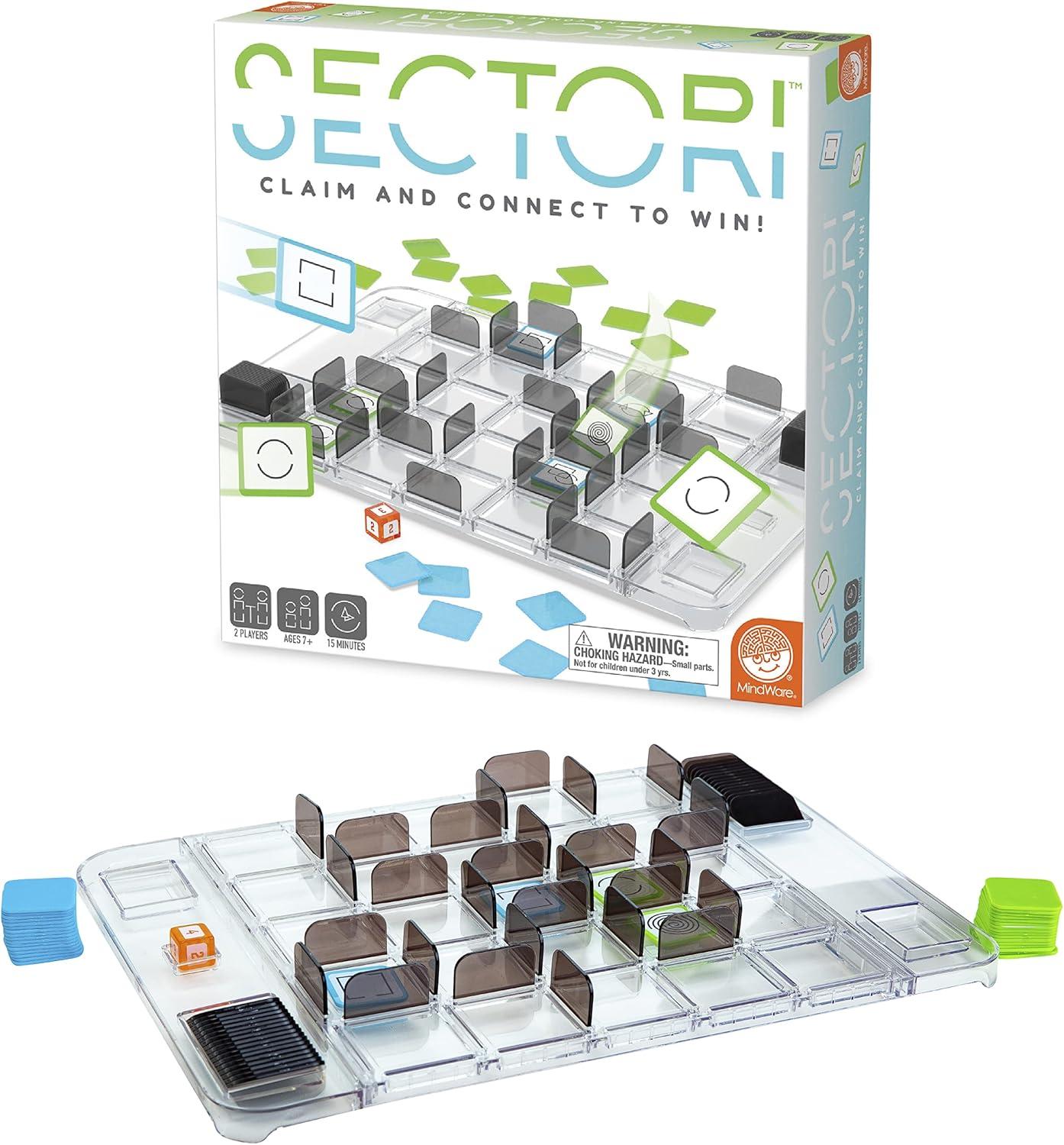 image:imageSectori Strategy Board Games for 2 Players for Family Night or for Kids and Adults Ages 7