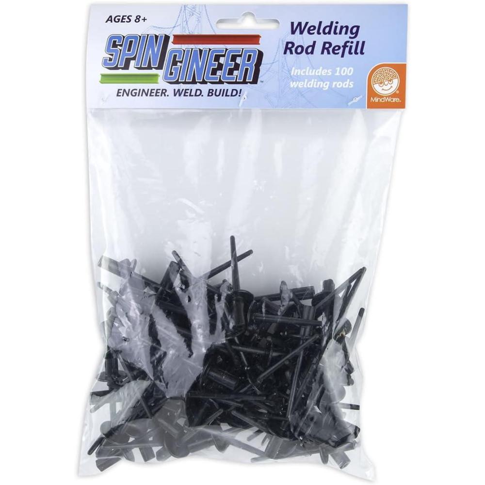 image:imageMindWare SpinGineer Welding Rod Refill Pack  Engineering Activity for Kids Ages 8 amp Up  Includes 100 Pieces