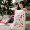 MindWare 18.5” x 22” Large Holiday Cinch Gift Bag for Kids, Grandchildren, Adults
