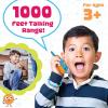 Walkie Talk-Along Scavenger Hunt & Adventure Set – 2 Rugged Walkie Talkies (1,000 ft Range) + 24 Mission Cards – Outdoor Backyard Games for Kids Ages 3+