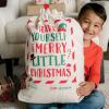 MindWare 18.5” x 22” Large Holiday Cinch Gift Bag for Kids, Grandchildren, Adults