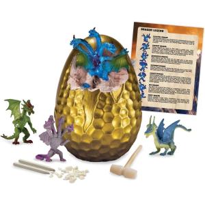 MindWare Dig It Up! The Big Egg Dragons – Excavate 7 Dragon Figures from One Giant Egg | STEM Excavation Kit with Tools & Dragon Legend for Kids Ages 4+ | Hands-On Science & Imaginative Play Toy