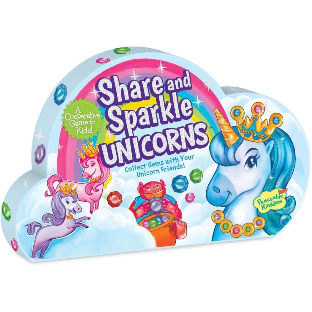 image:imagePeaceable Kingdom Share and Sparkle Unicorns Cooperative Strategy Game for Families and Kids Ages 4 amp Up