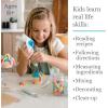 MindWare Playful Chef: Master Series Baking Challenge Kit for Kids – 26 Kid-Sized Utensils with 3 Baking Challenges – Real Kitchen Lessons for Boys & Girls – Ages 8 & up