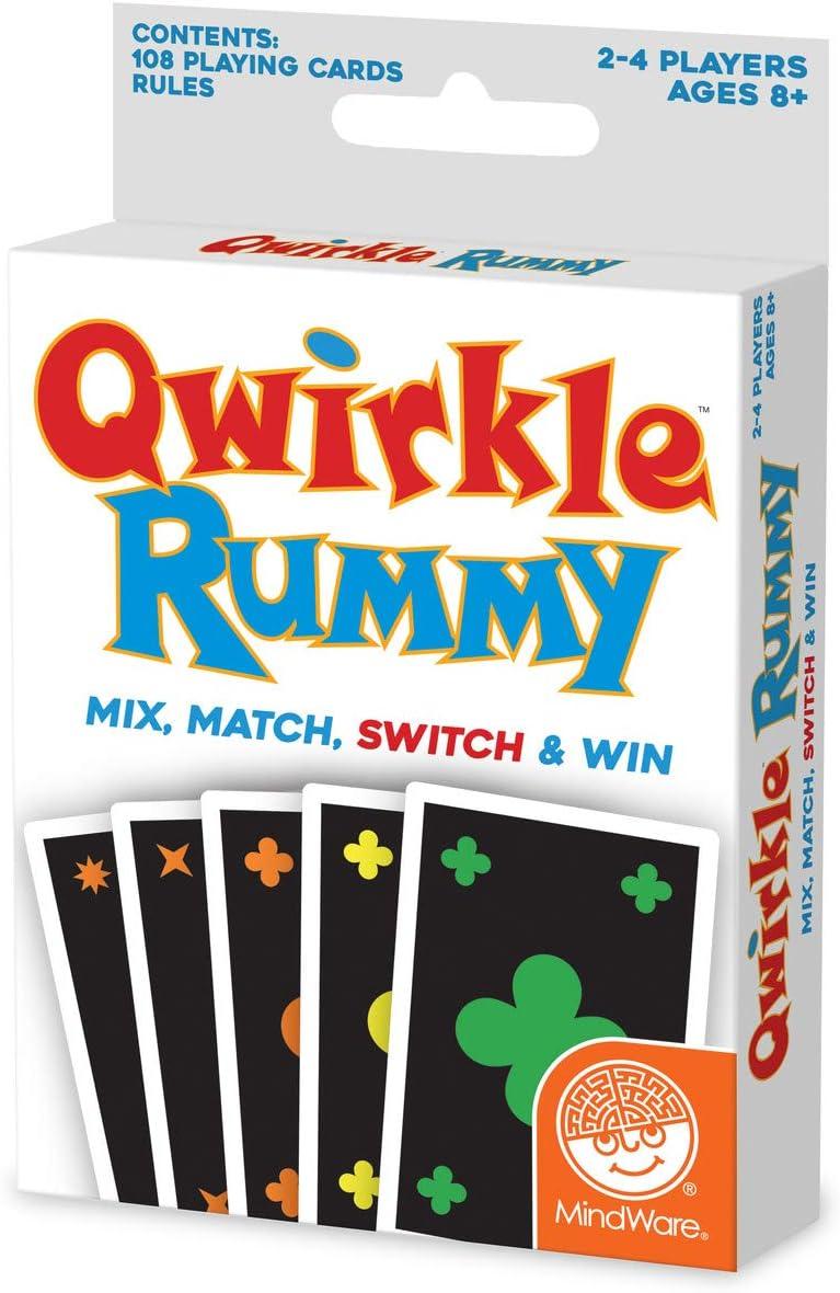 image:imageMindWare Qwirkle Strategy Games Pack of 2 Travel Games Kit Includes Qwirkle Travel and Rummy Ages 6 and Up