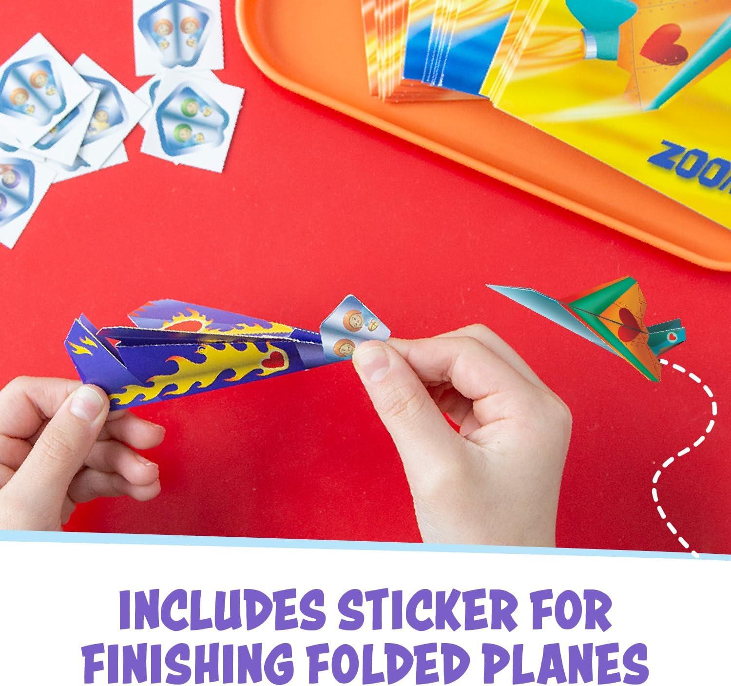 image:imagePeaceable Kingdom Valentines Cards for Kids Classroom Set of 28 Valentines Day Gifts Animal Print Slap BraceletsPop Out Airplanes