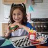 Foodie Fidget Fan Foods – Burger Basket Sensory Toy Set with 19 Tactile Pieces Including Slime, Stretchy Tomato, Squishy Buns & More – Calming Fidget Toy for Kids Ages 5+